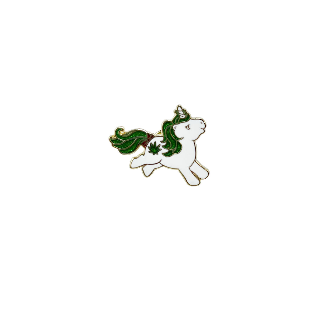 leaf unicorn pin