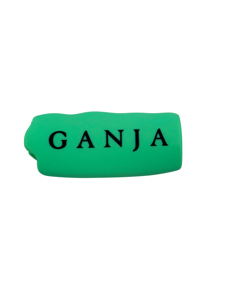 "GANJA" green lighter cover