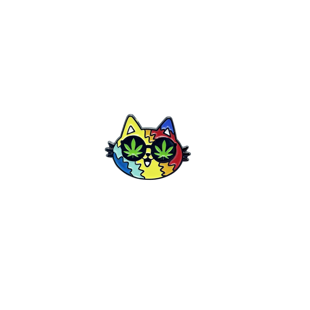 rainbow cat pin