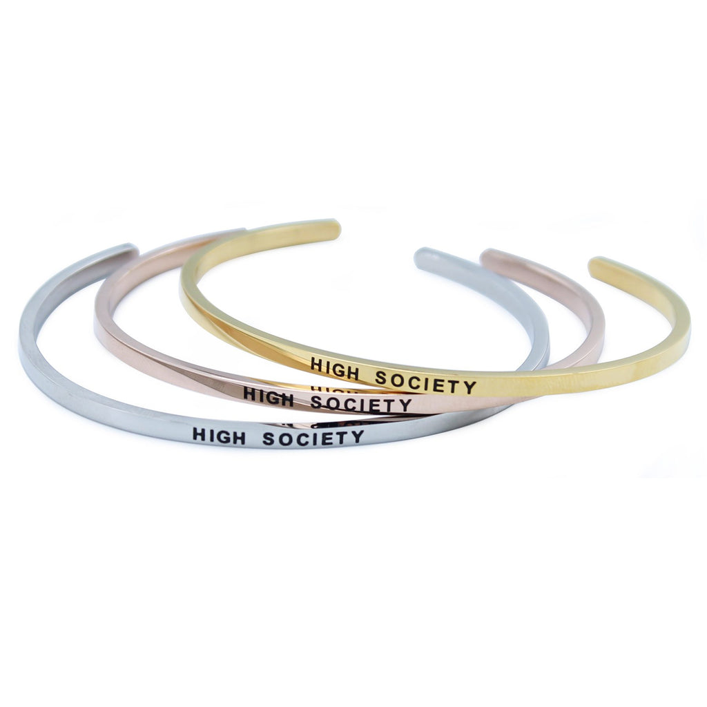 High Society Bracelet in silver, rose gold, and gold