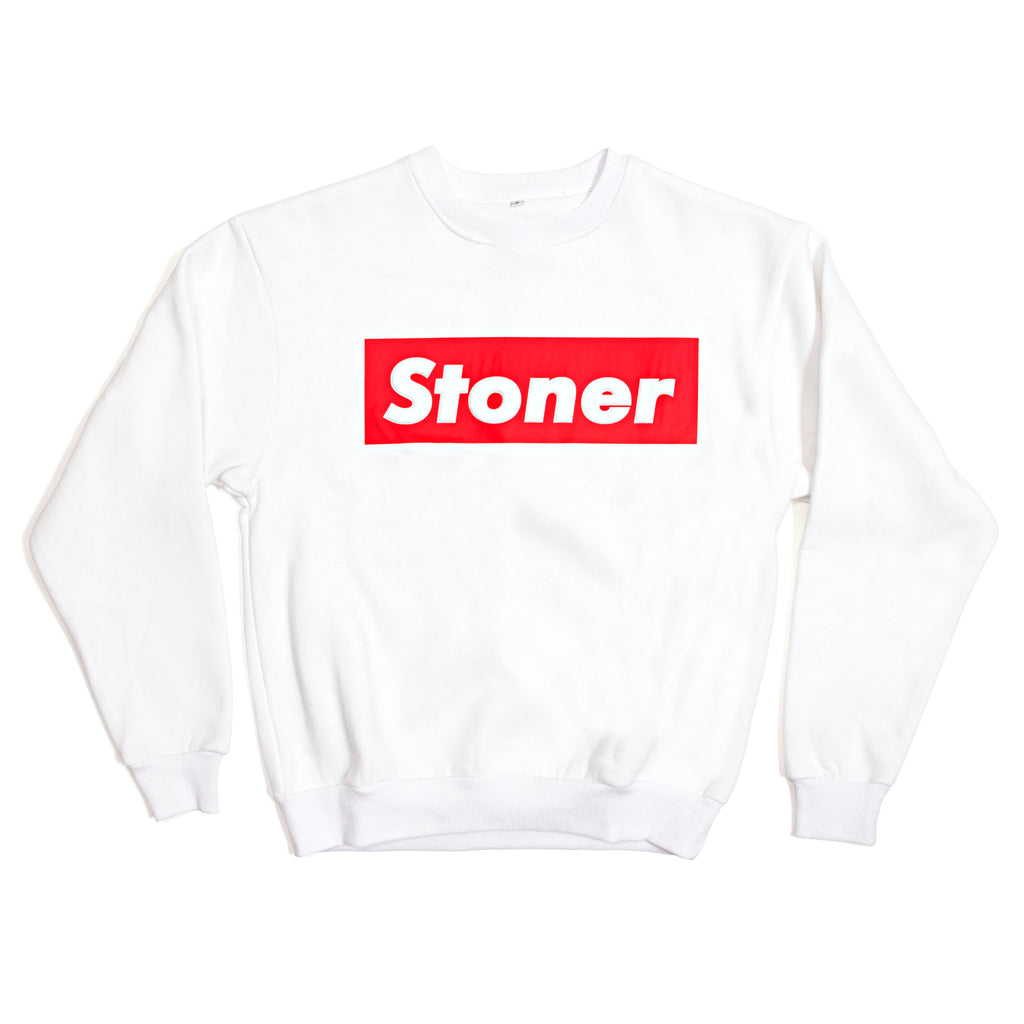 White Stoner Sweatshirt