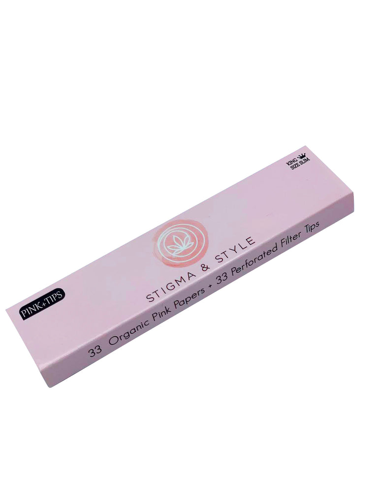 Pink Rolling Papers in box