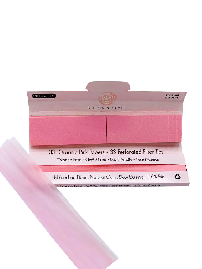 Pink Rolling Papers open