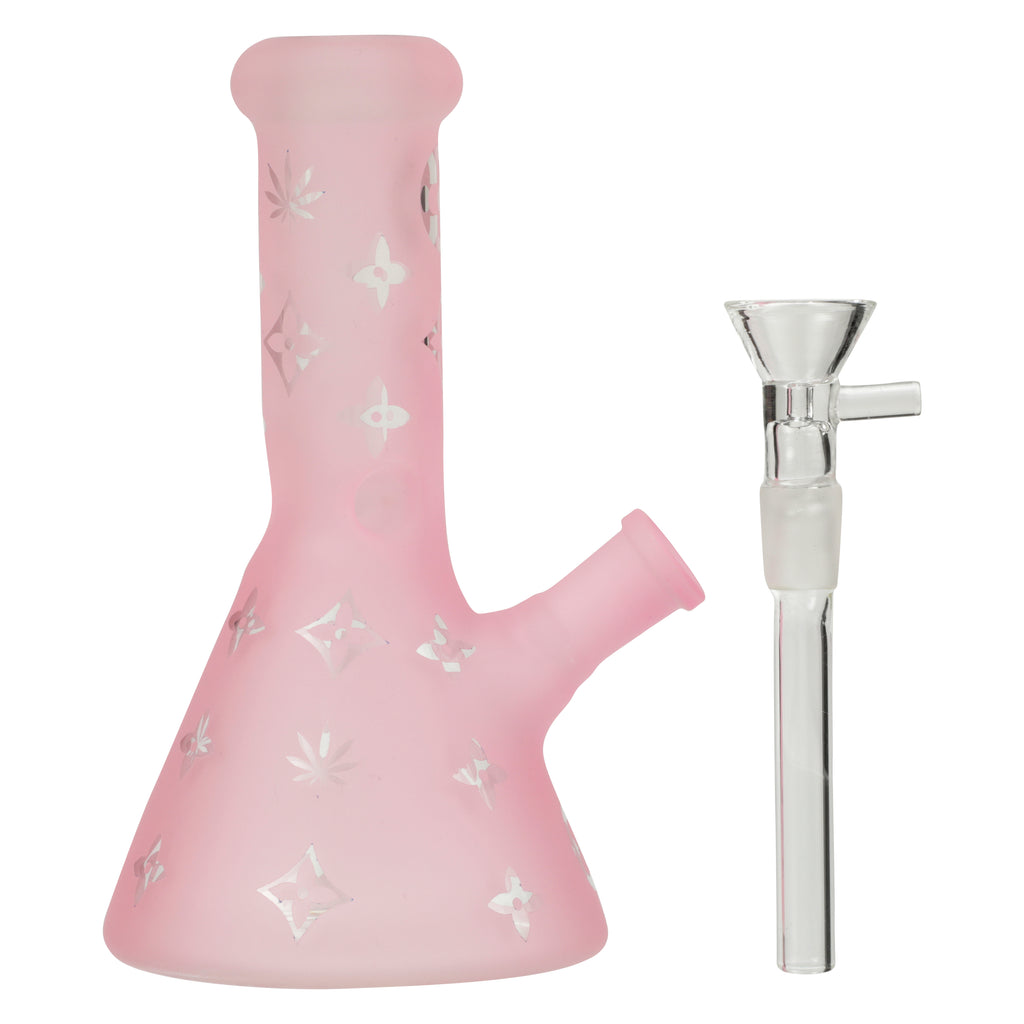 Frosted Pink Mini Designer Bong