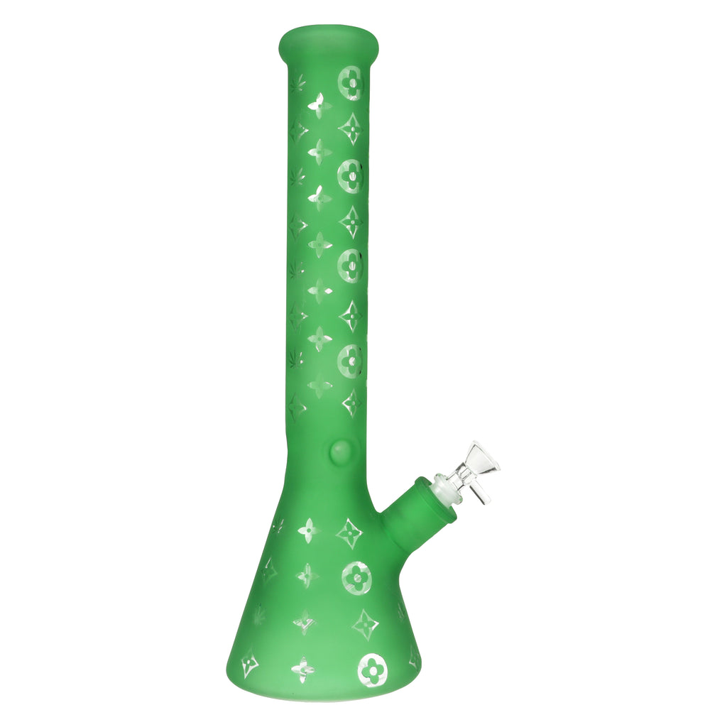 Frosted Green Designer Bong