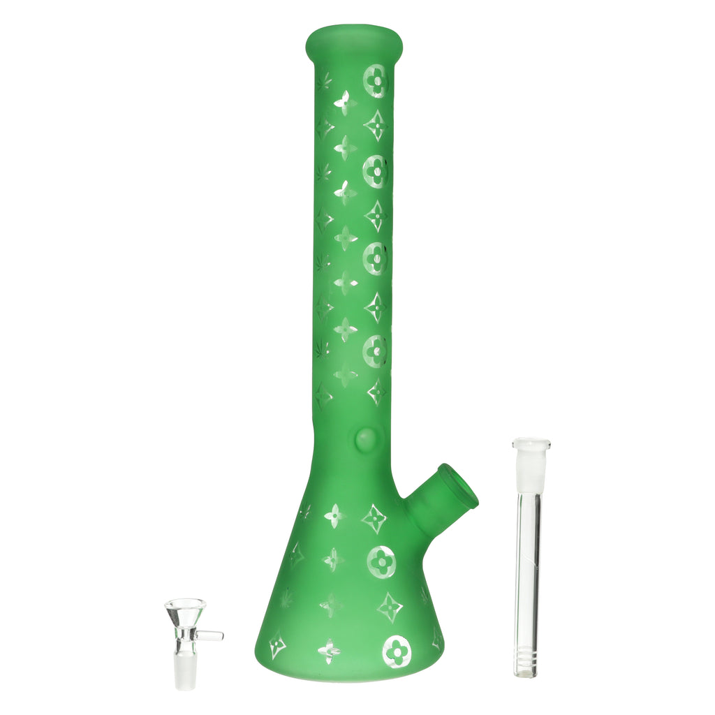 Frosted Green Designer Bong