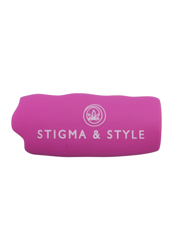"STIGMA & STYLE" pink lighter cover