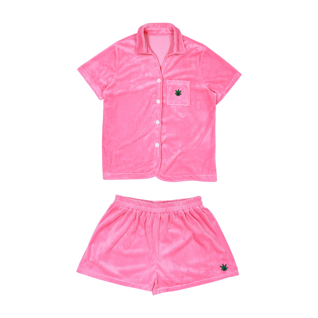 2 piece pink pj set