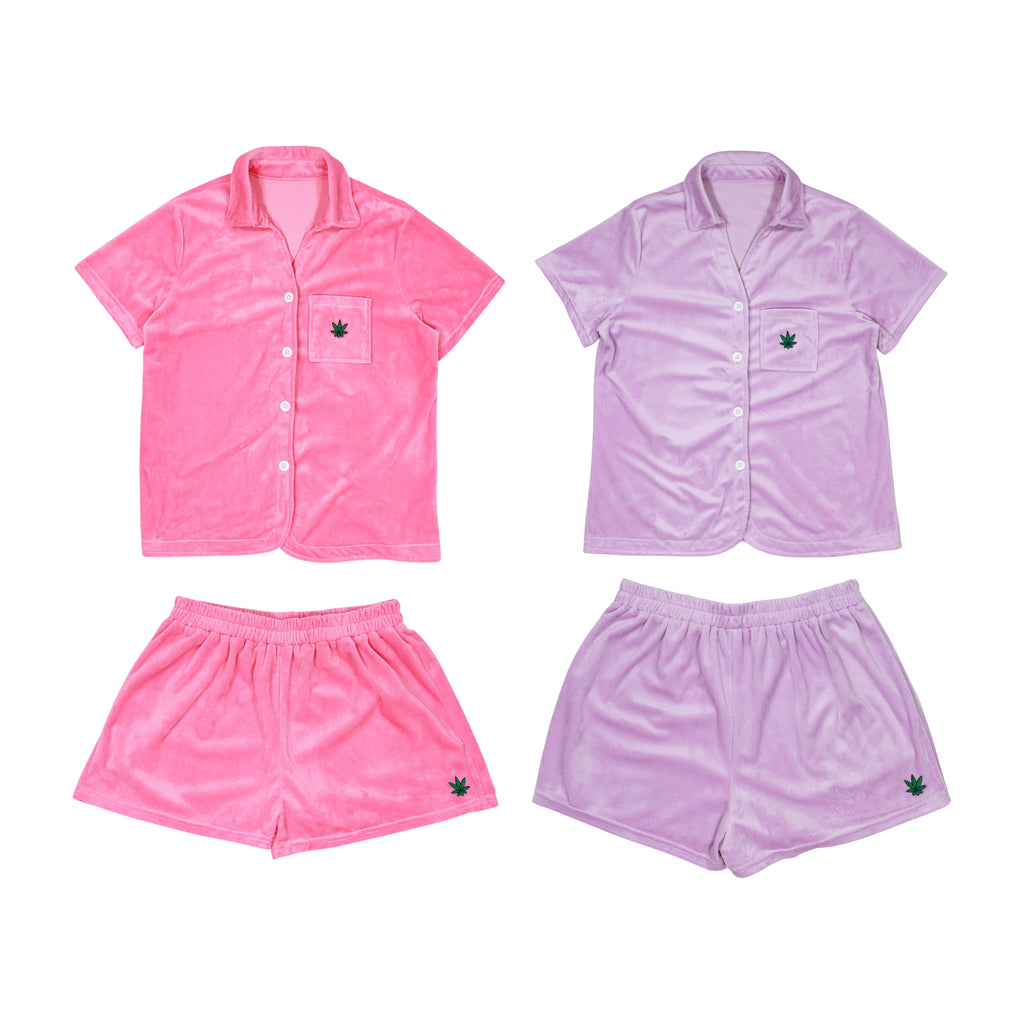 pink and purple pj sets