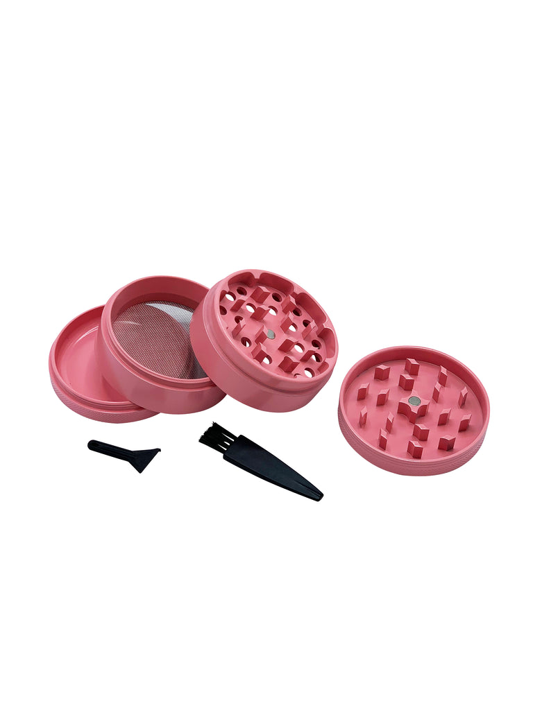 Pink grinder pieces