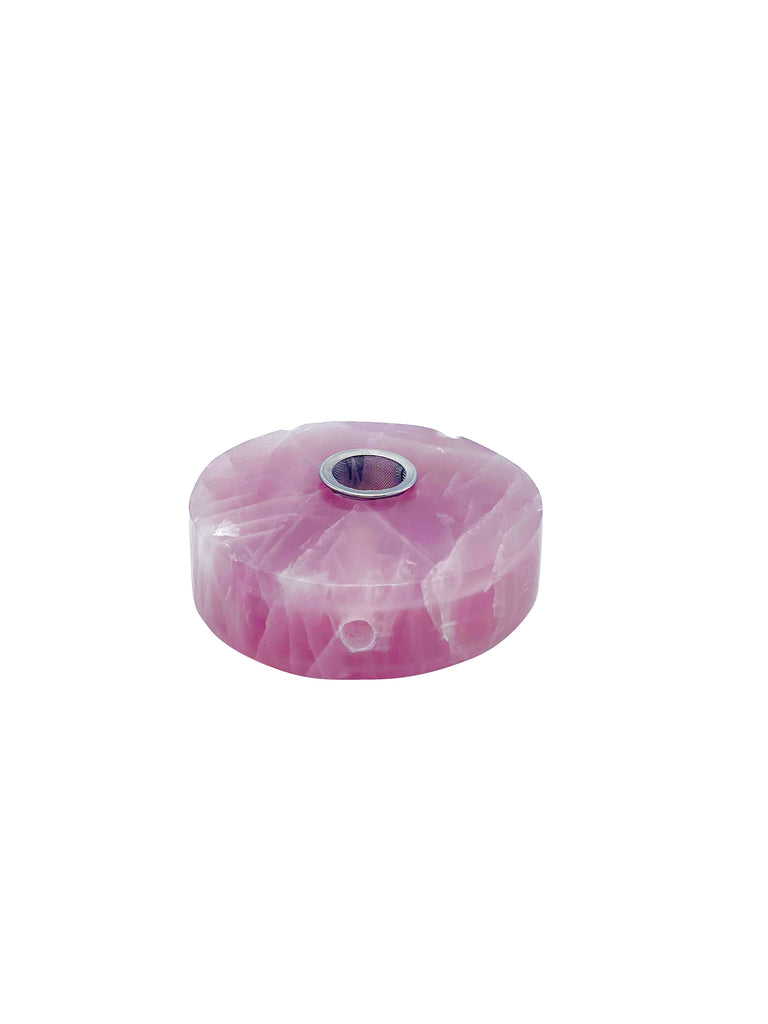 Purple Mini Circle Rose Quartz Crystal