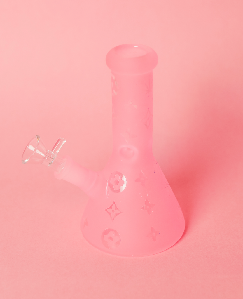 Frosted Pink Mini Designer Bong