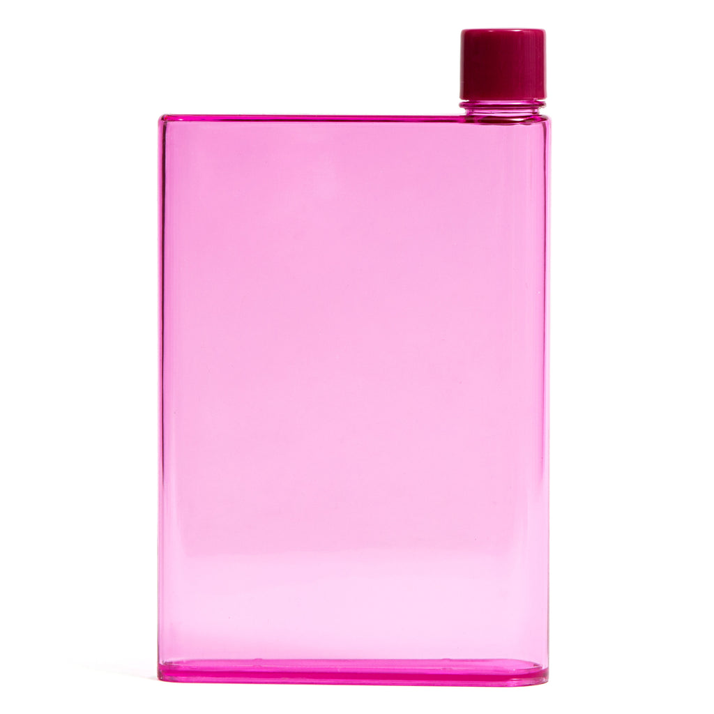 pink water bottle