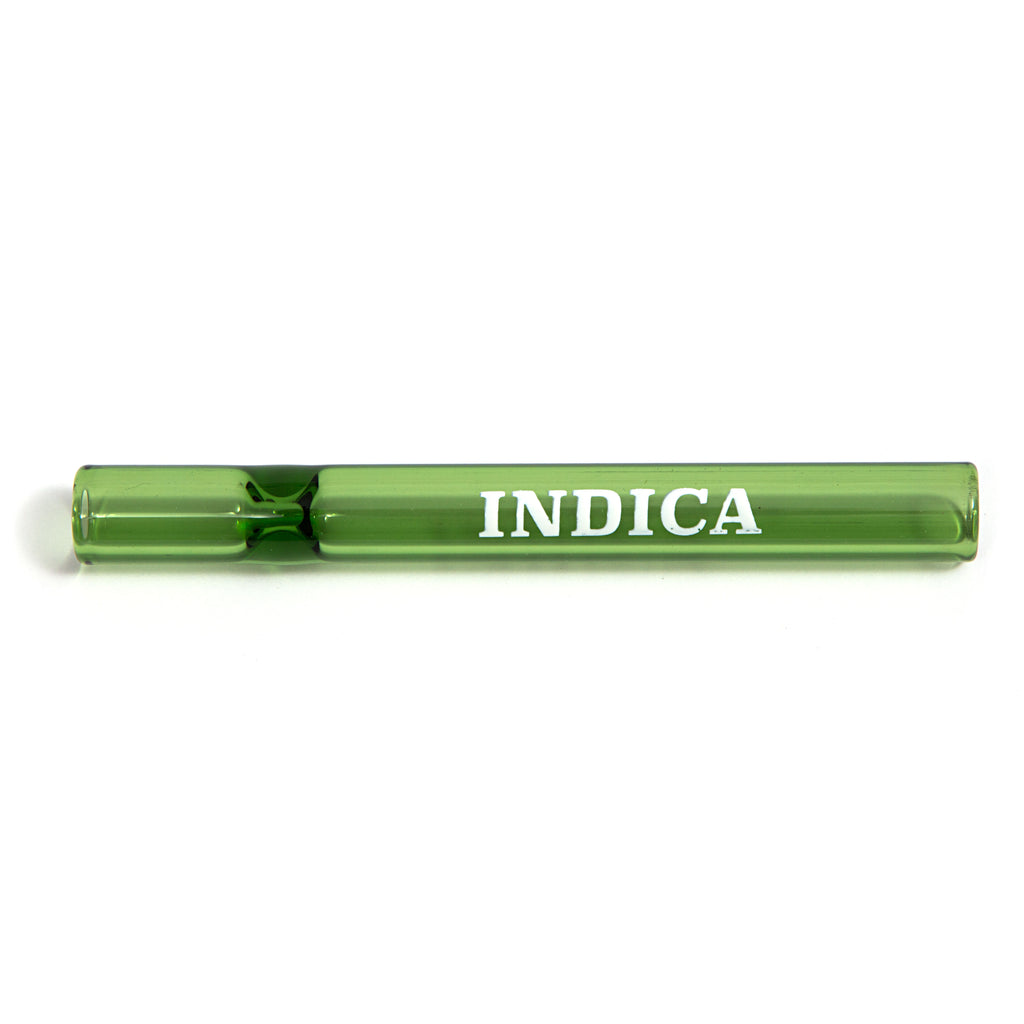 Green INDICA glas pipe