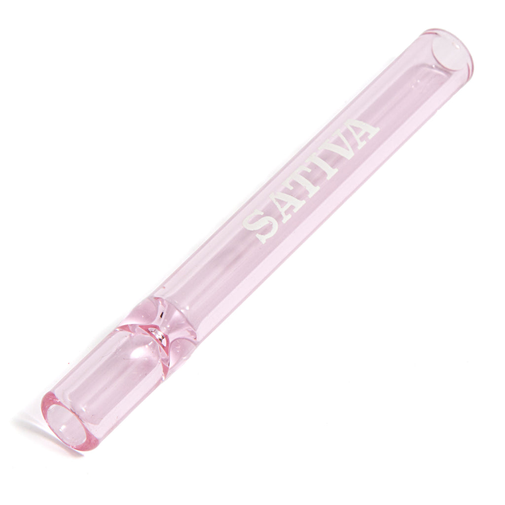 SATIVA pink glass pipe