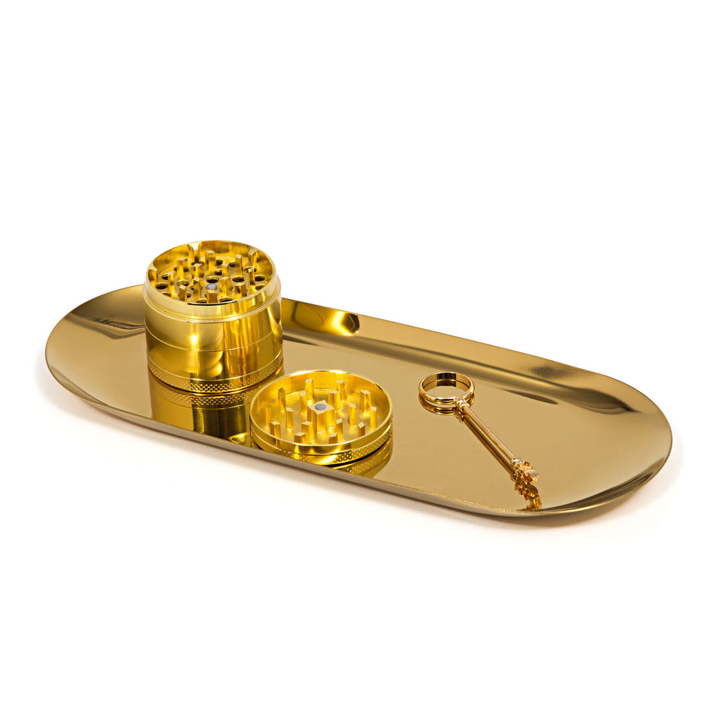 Gold Grinder Tray Set